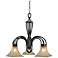 Pasianno Collection Roan Timber 3-Light Downlight Chandelier