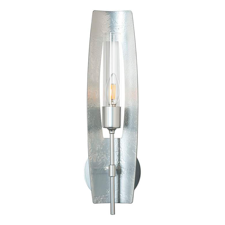 Image 4 Passage 18.1" High 1-Light Sterling Sconce With Frosted Shade more views