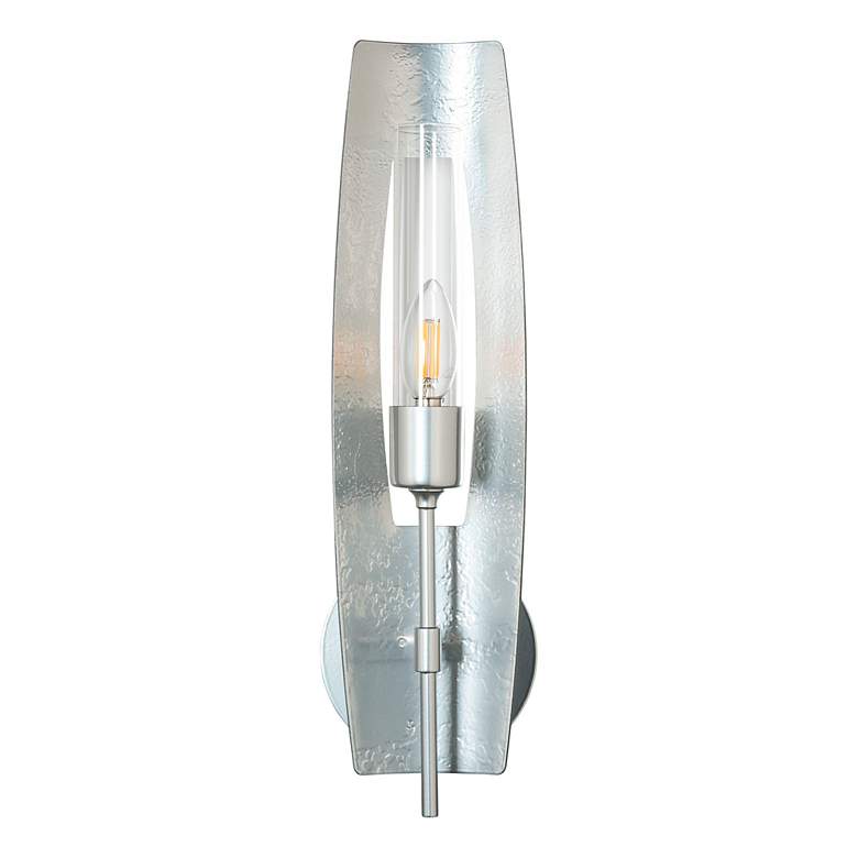 Image 6 Passage 18.1" High 1-Light Sterling Sconce With Frosted Shade more views