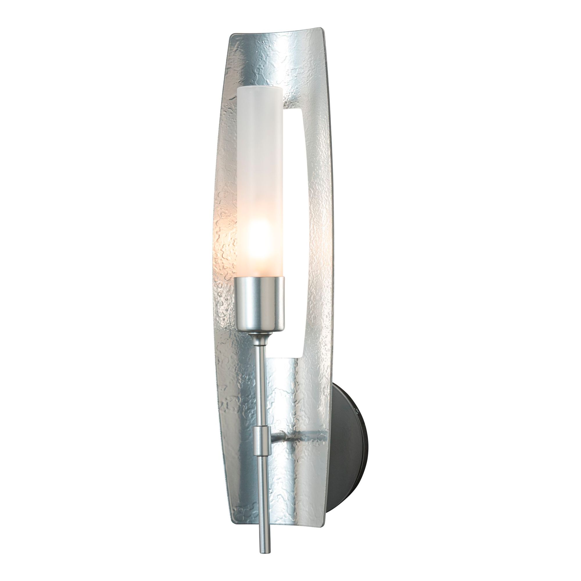 Image 2 Passage 18" High Sterling and Frosted Glass Wall Sconce - Made to Order more views