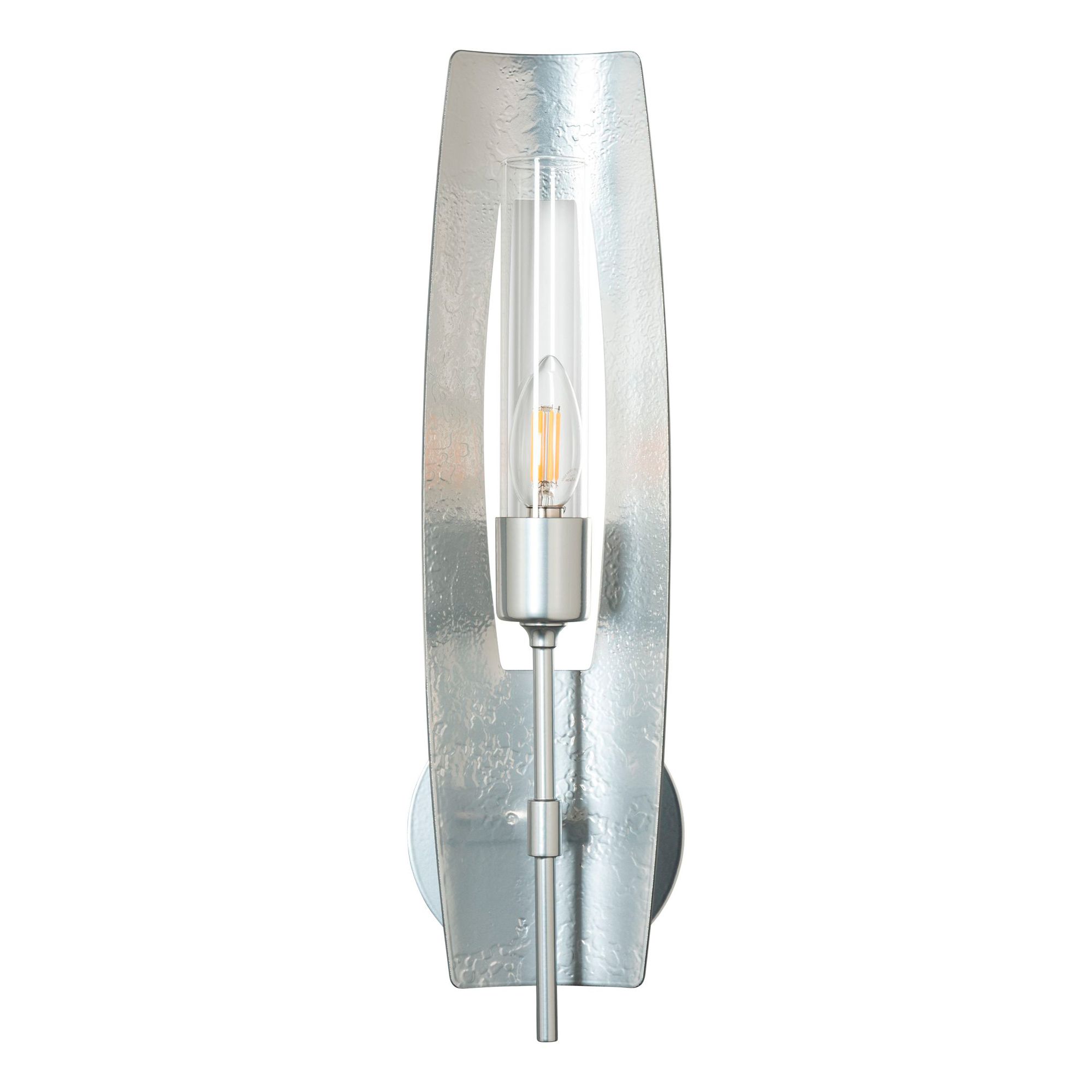 Image 4 Passage 18" High Sterling and Frosted Glass Wall Sconce - Made to Order more views