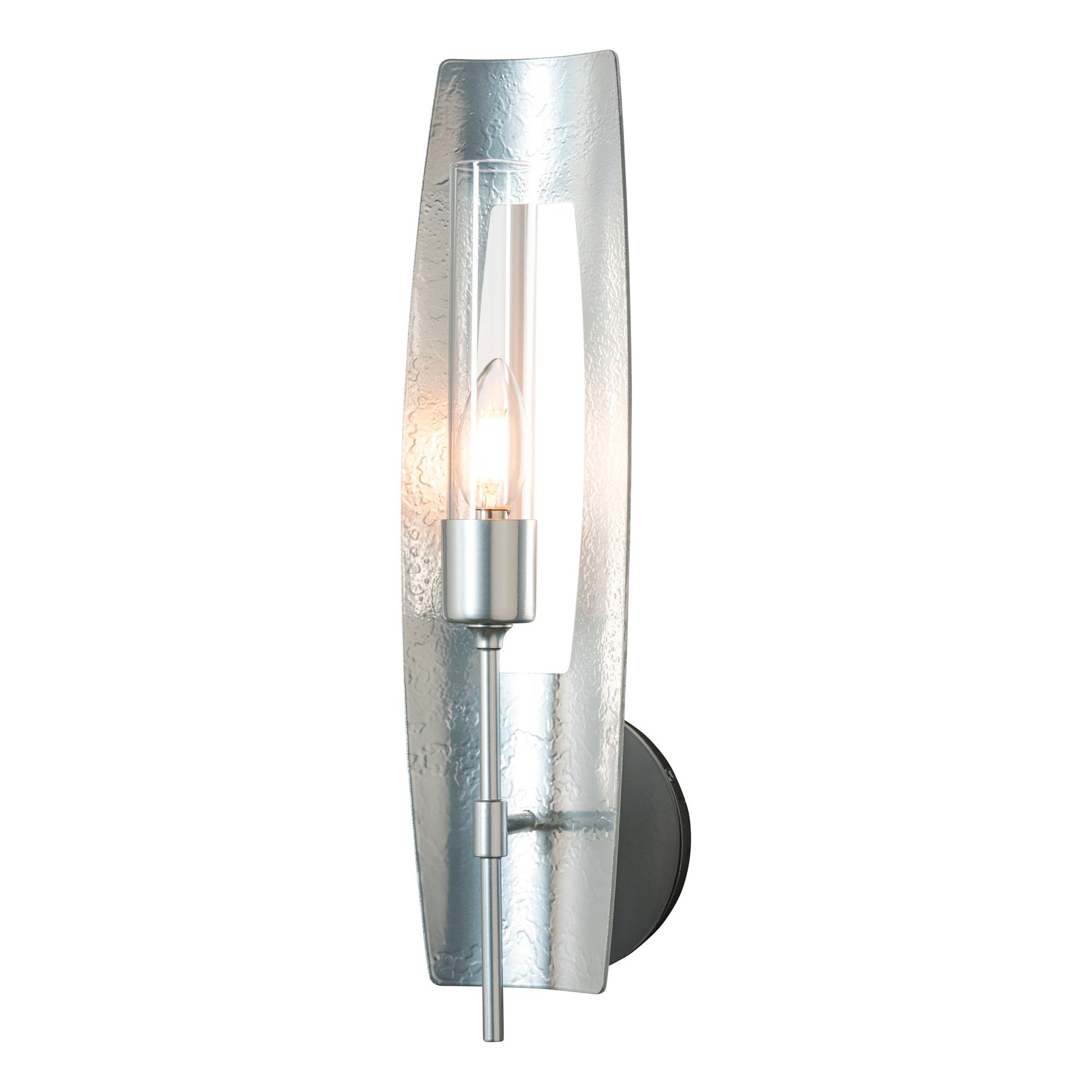 Image 5 Passage 18" High Sterling and Frosted Glass Wall Sconce - Made to Order more views