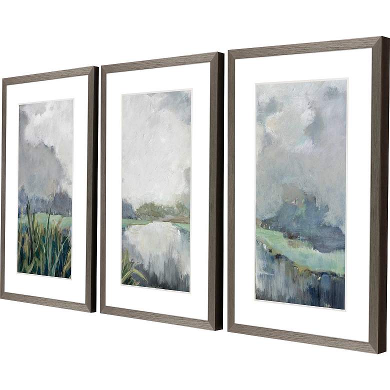 Image 2 Passage 20"W x 32"H Framed Art Set of 3 more views