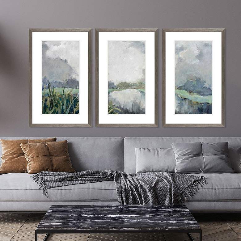 Image 4 Passage 20"W x 32"H Framed Art Set of 3 more views