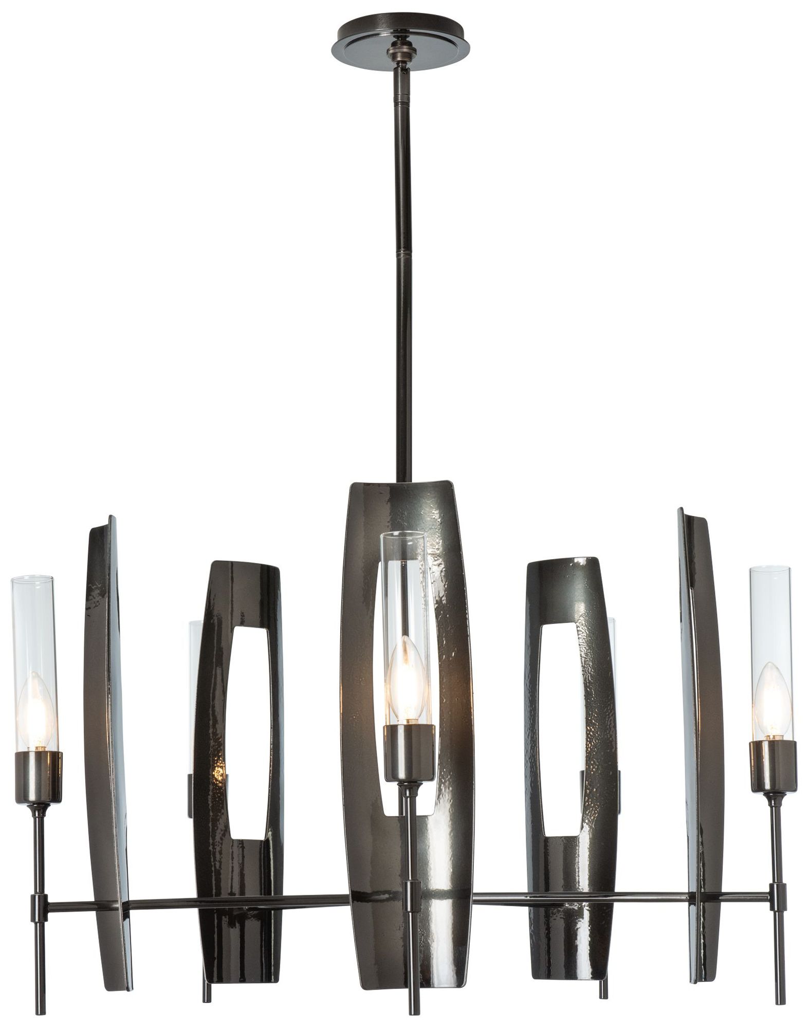 Passage 30.3"W 5-Light Ink Circular Pendant With Clear Glass Made to O