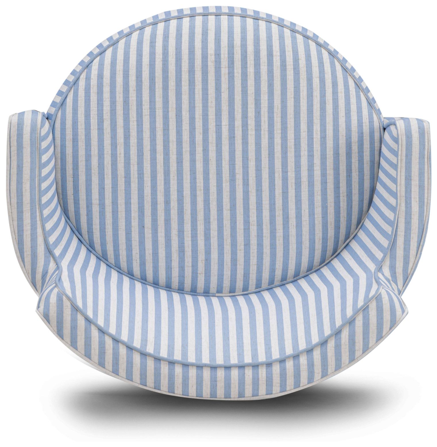 Passe in Blue Stripes Swivel Chair