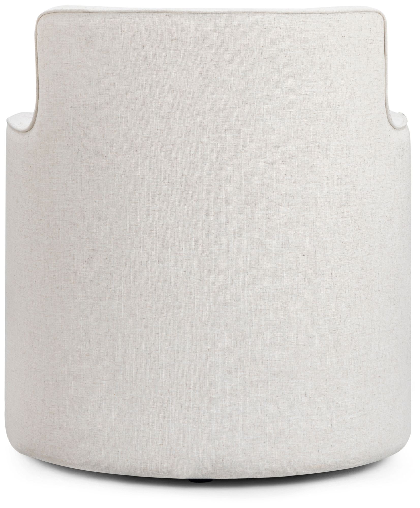 Image 4 Passe in Upcylced Cream Linen Swivel Chair more views