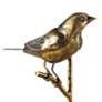 Passerines Antique Gold Leaf Bird Figurines - Set of 2 