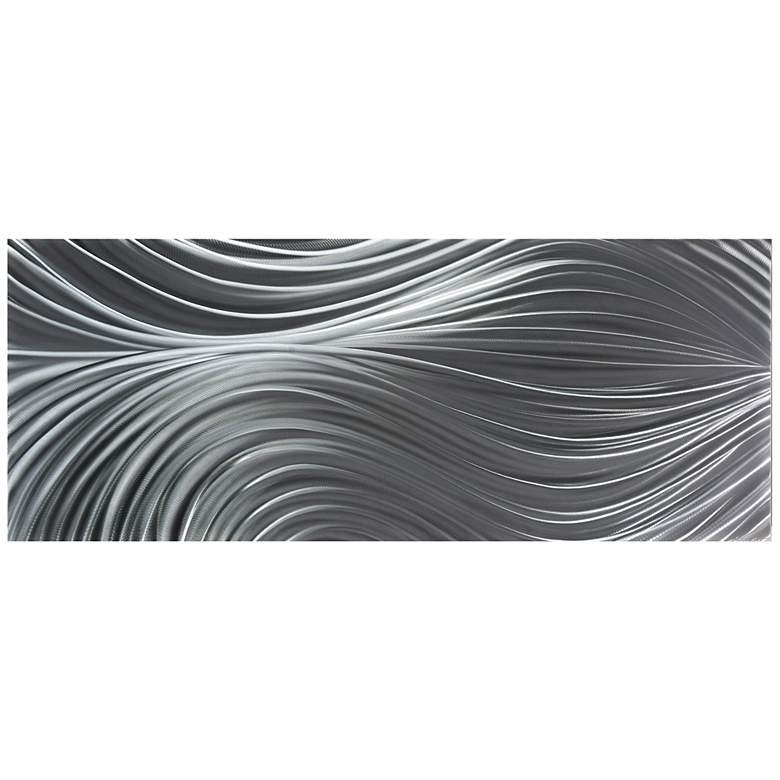 Image 1 Passing Currents Composition 48 inch Wide Metal Wall Art