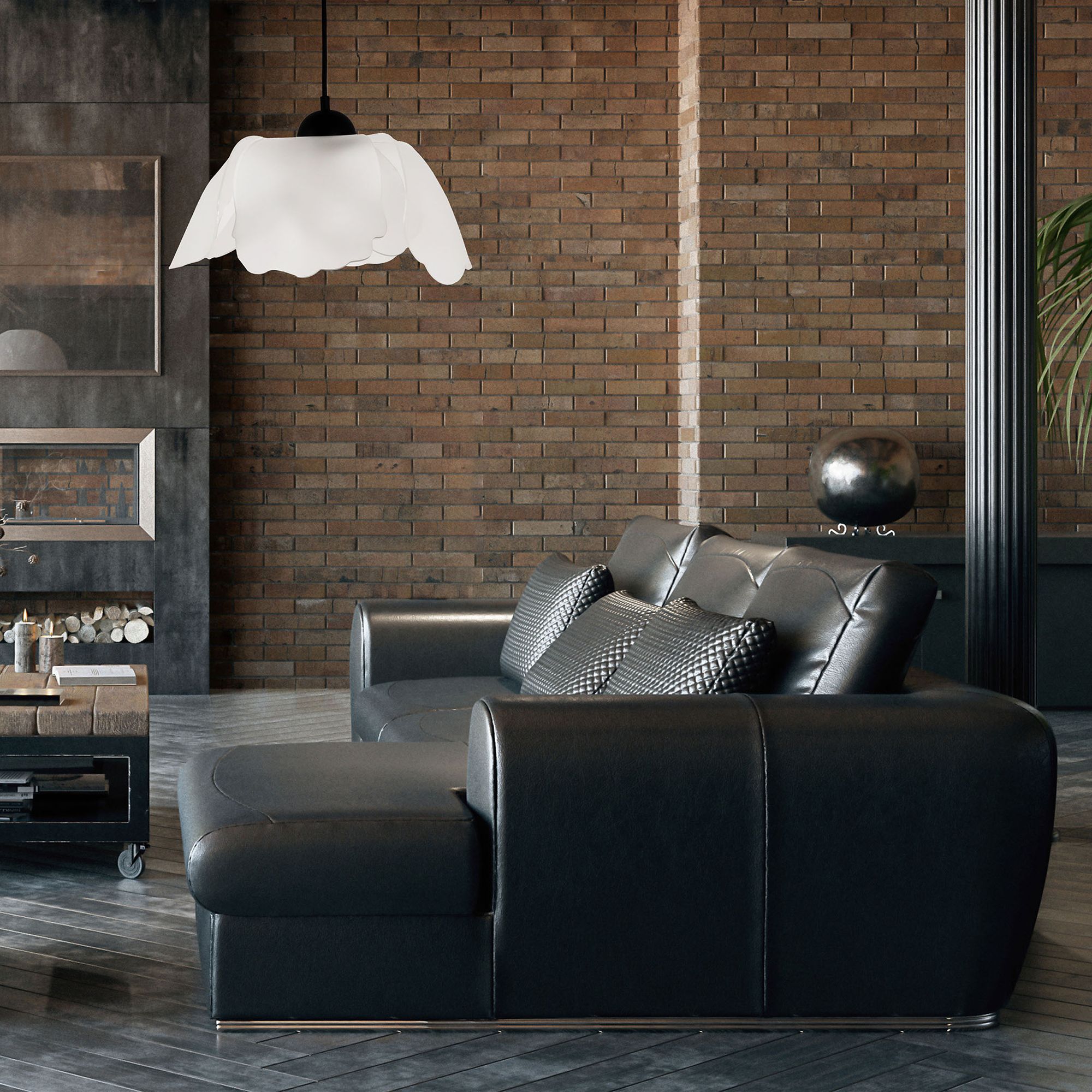 Image 3 Passion 16.75" Wide Matte Black Pendant more views