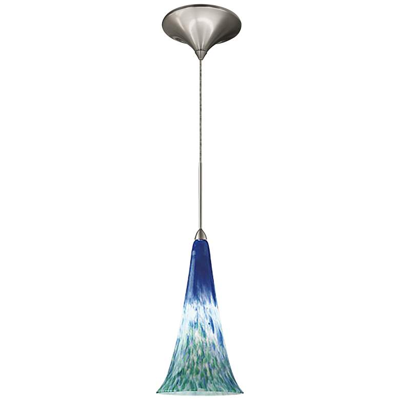 Image 1 Passion 4 3/4 inchW Blue Green Quick Connect LED Mini Pendant