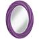 Passionate Purple 30" High Oval Twist Wall Mirror