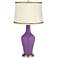 Passionate Purple Anya Table Lamp with Twist Trim