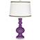 Passionate Purple Apothecary Table Lamp with Ric-Rac Trim