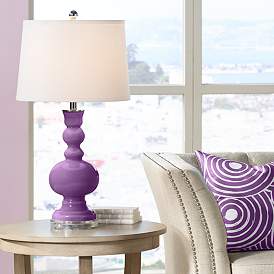 Image1 of Passionate Purple Apothecary Table Lamp