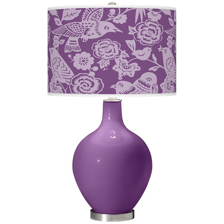 Image 1 Passionate Purple Aviary Ovo Table Lamp