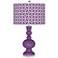 Passionate Purple Circle Rings Apothecary Table Lamp