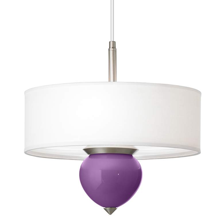 Image 1 Passionate Purple Cleo 16 inch Wide Pendant Chandelier