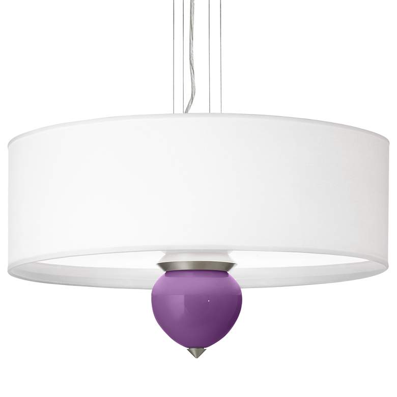 Image 1 Passionate Purple Cleo 24 inch Wide Pendant Chandelier