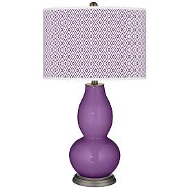 Image1 of Passionate Purple Diamonds Double Gourd Table Lamp