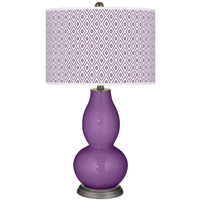 Image 1 Passionate Purple Diamonds Double Gourd Table Lamp