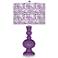 Passionate Purple Gardenia Apothecary Table Lamp