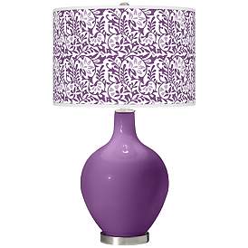 Image1 of Passionate Purple Gardenia Ovo Table Lamp