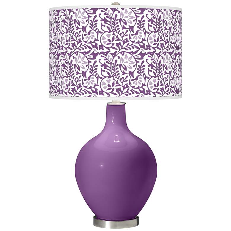 Image 1 Passionate Purple Gardenia Ovo Table Lamp