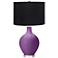 Passionate Purple Ovo Table Lamp with Black Shade