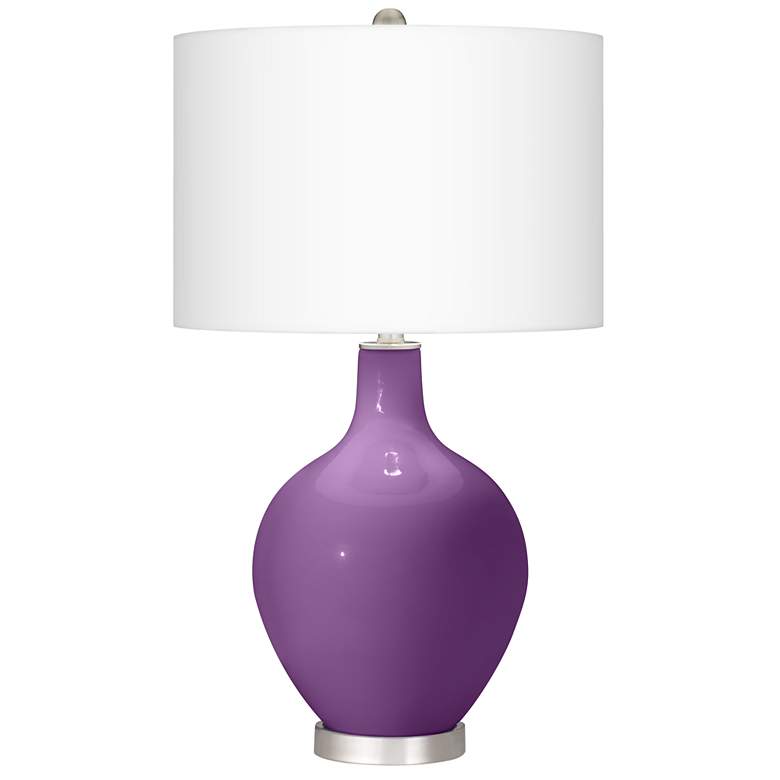 Image 2 Passionate Purple Ovo Table Lamp With Dimmer