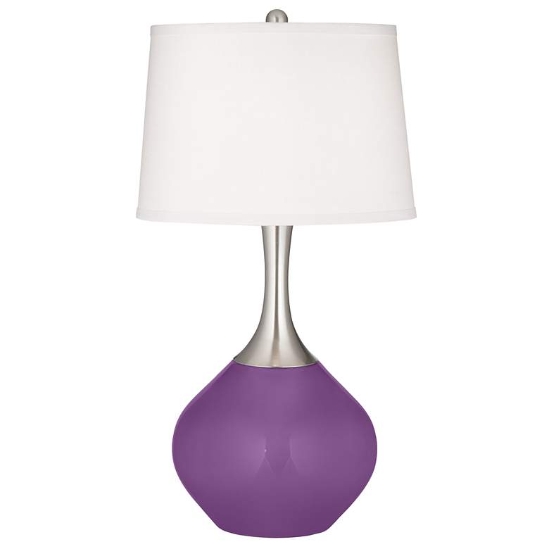 Image 2 Passionate Purple Spencer Table Lamp with Dimmer