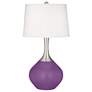Passionate Purple Spencer Table Lamp with Dimmer