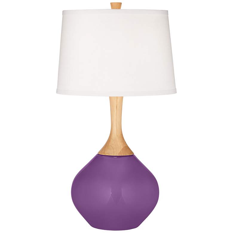 Image 2 Passionate Purple Wexler Table Lamp with Dimmer