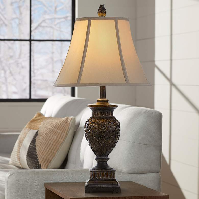 Image 1 Passo Ambrose 28 1/2 inch High Traditional Dark Bronze Table Lamp