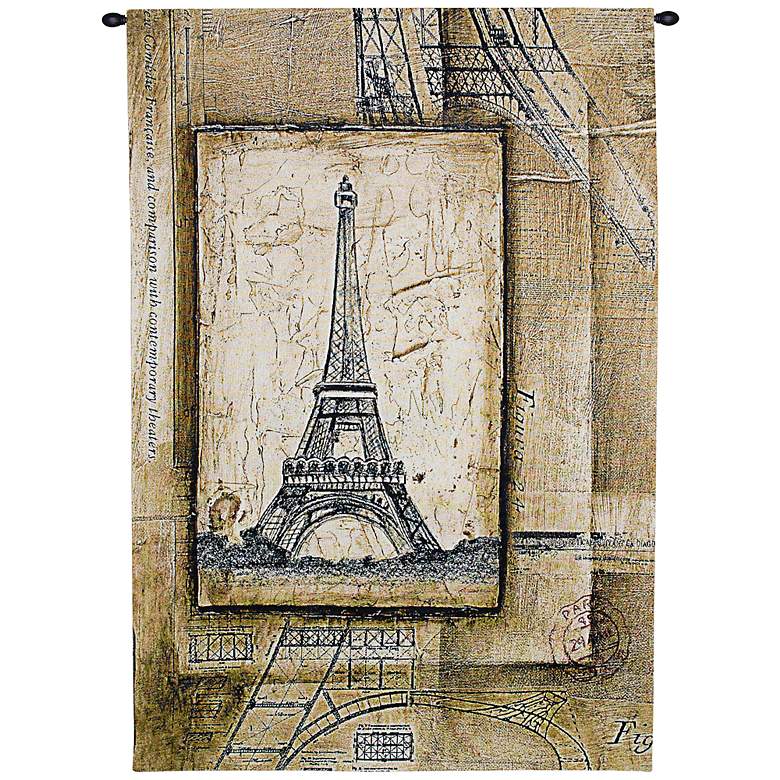 Image 1 Passport To Eiffel 53 inch High Wall Tapestry