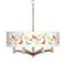 Pastel Butterflies Ava 6-Light Nickel Pendant Chandelier
