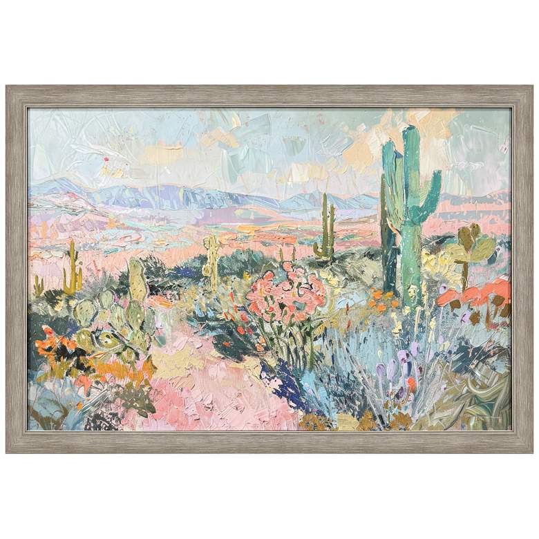 Image 1 Pastel Desert 52"W x 36"H Framed Art