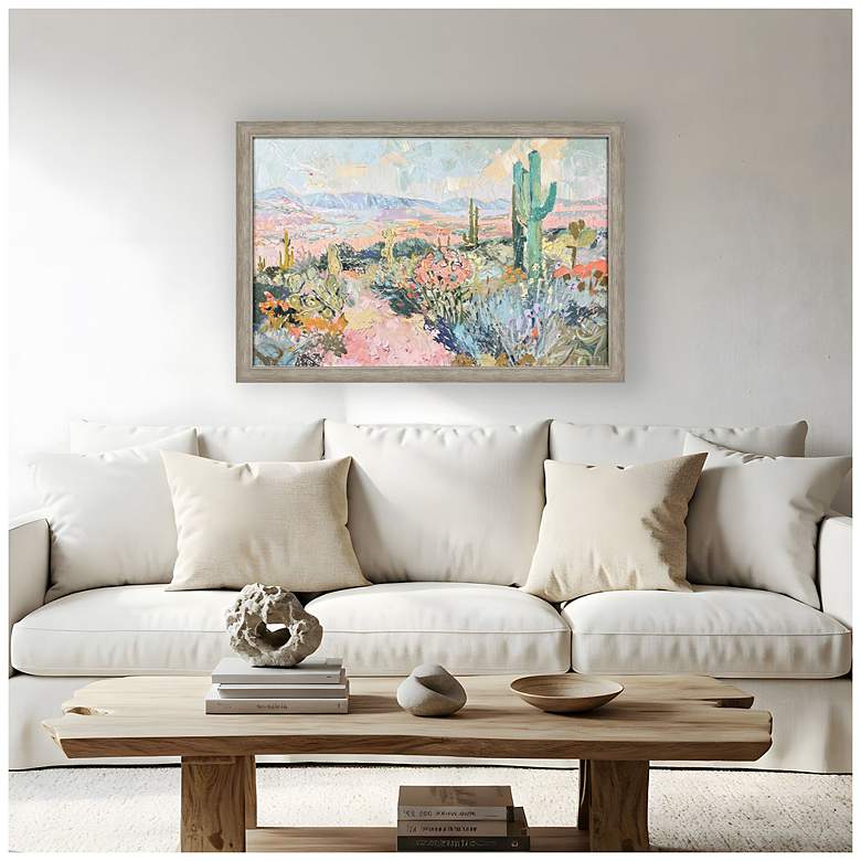 Image 4 Pastel Desert 52"W x 36"H Framed Art more views