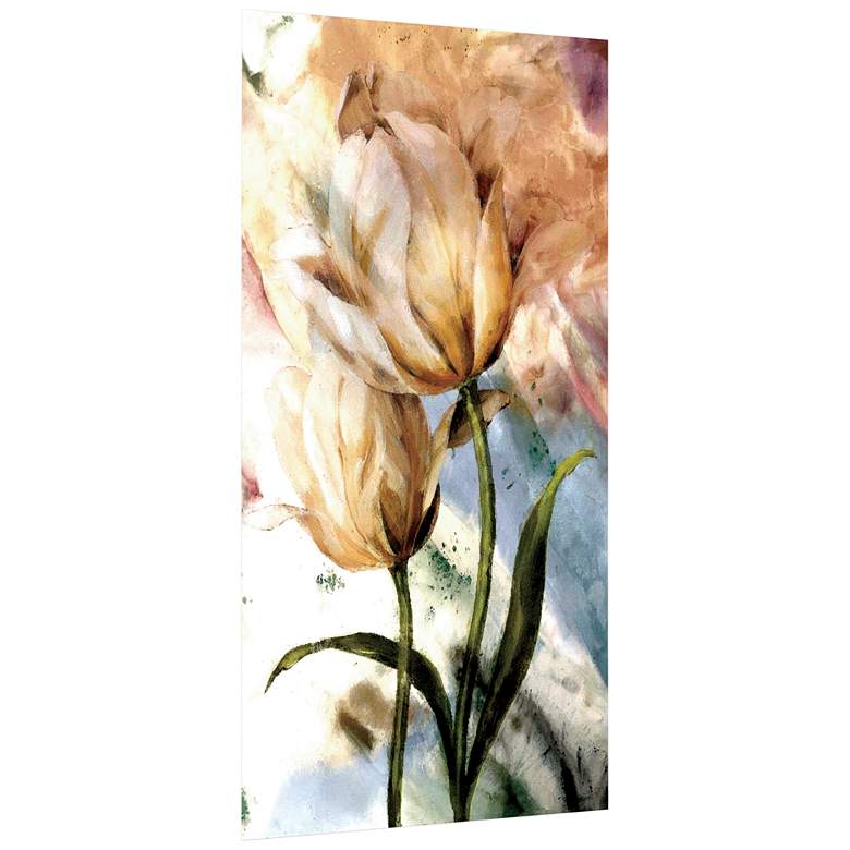 Image 3 Pastel Fleur I 72" High Printed Tempered Glass Wall Art more views