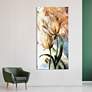 Pastel Fleur I 72" High Printed Tempered Glass Wall Art