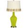 Pastel Green Anya Table Lamp with Flower Applique Trim