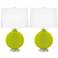 Pastel Green Carrie Table Lamp Set of 2