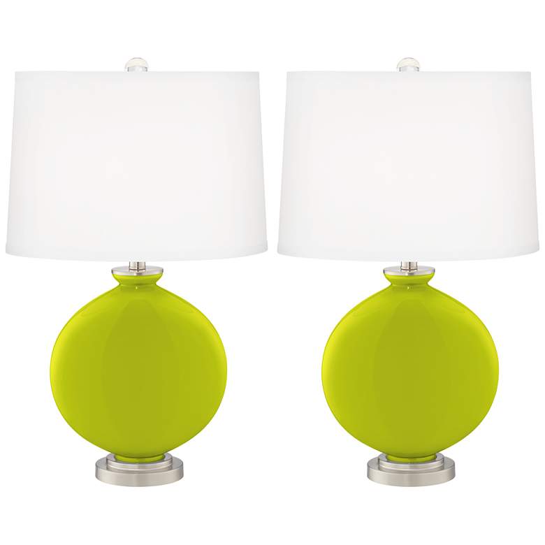 Image 1 Pastel Green Carrie Table Lamp Set of 2