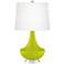 Pastel Green Gillan Glass Table Lamp