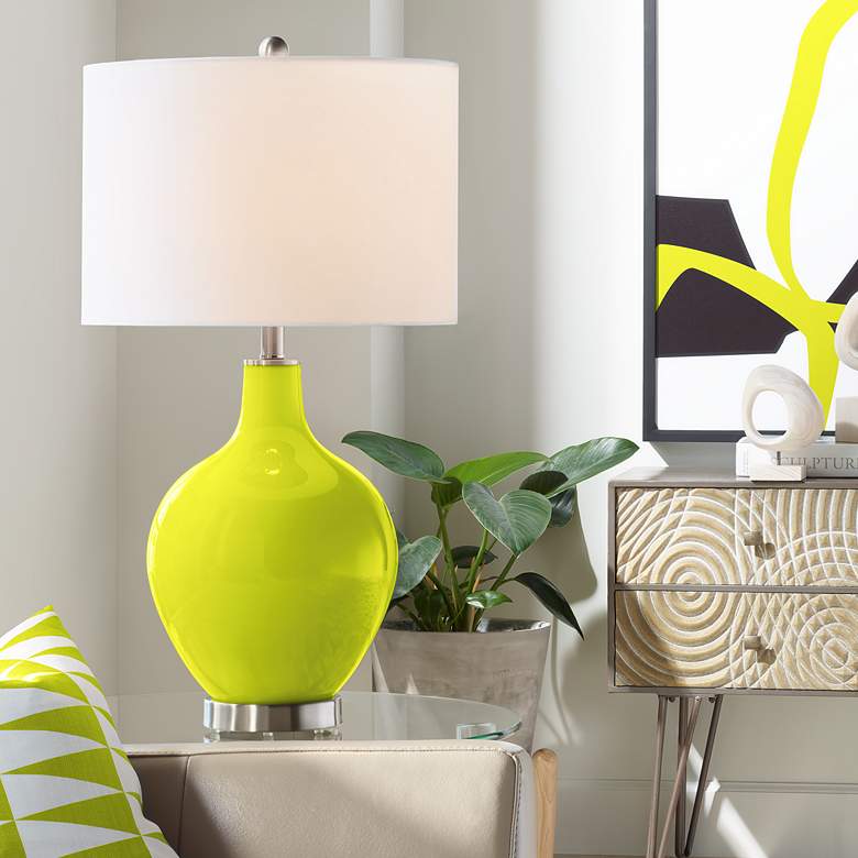 Image 1 Pastel Green Ovo Table Lamp