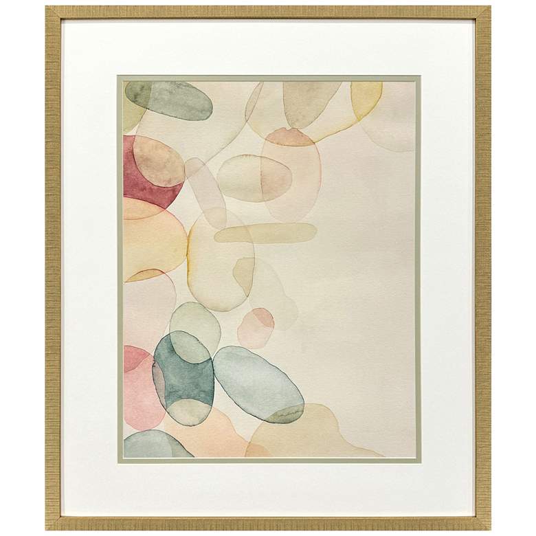 Image 1 Pastel River Rock I 30"W x 36"H Framed Art