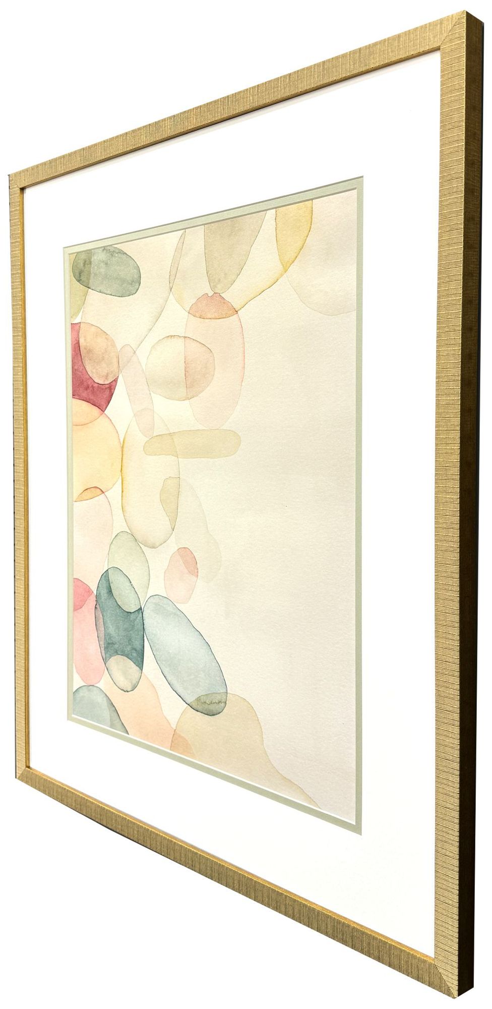 Image 2 Pastel River Rock I 30"W x 36"H Framed Art more views