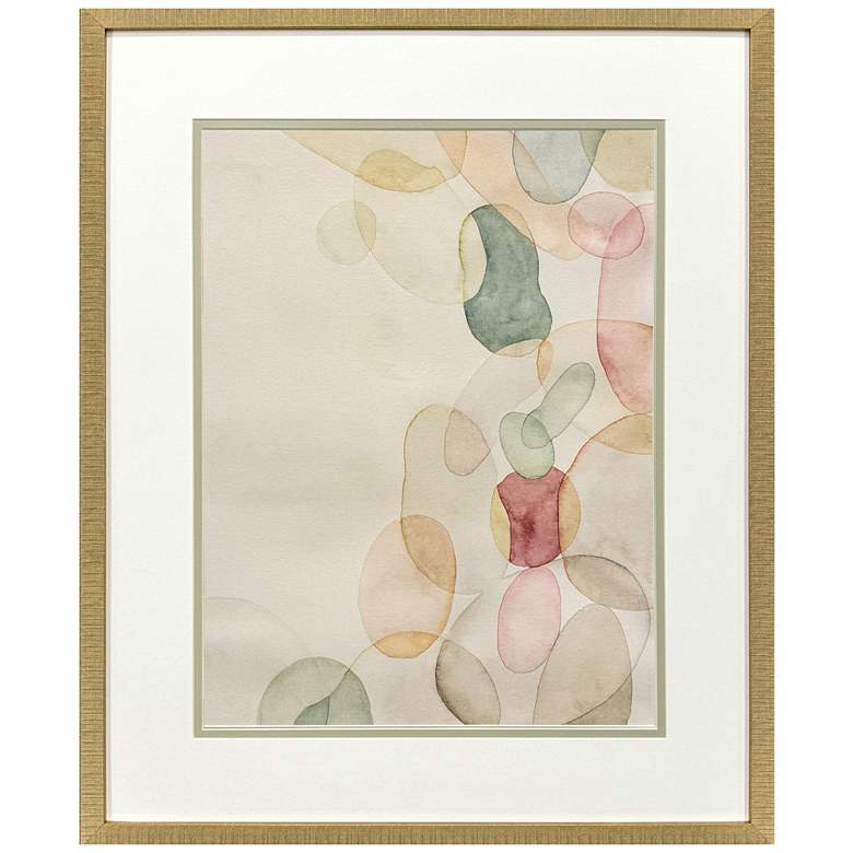 Image 1 Pastel River Rock II 30"W x 36"H Framed Art