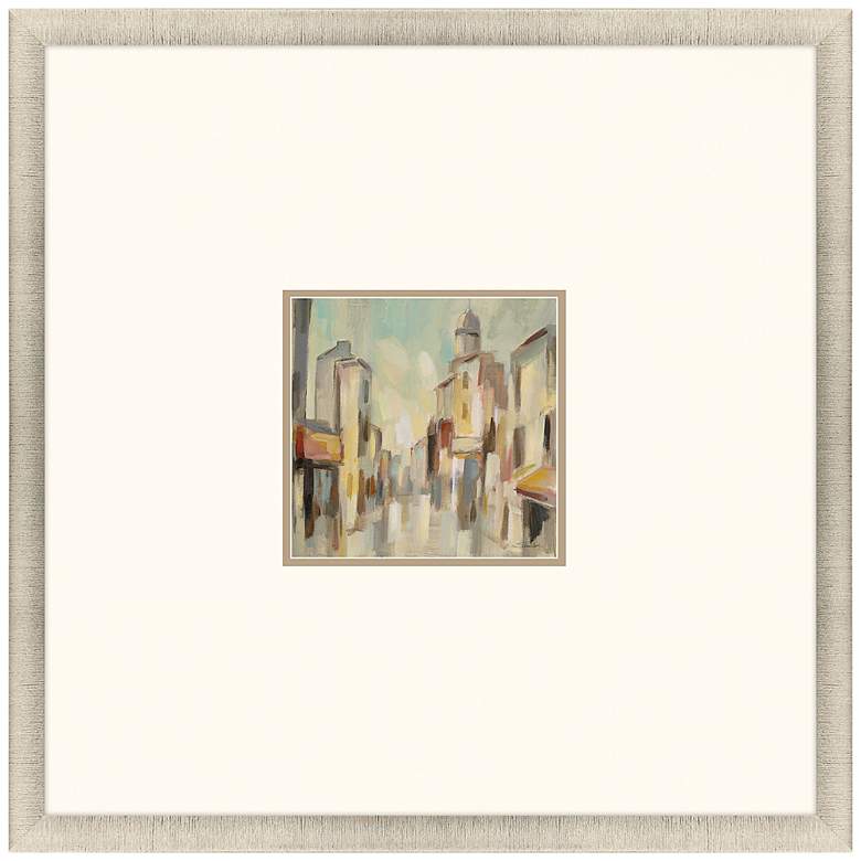 Image 1 Pastel Street I 35" Square Giclee Framed Wall Art