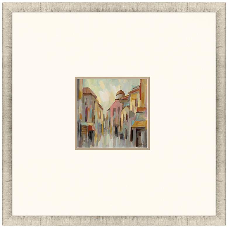Image 1 Pastel Street II 35" Square Giclee Framed Wall Art